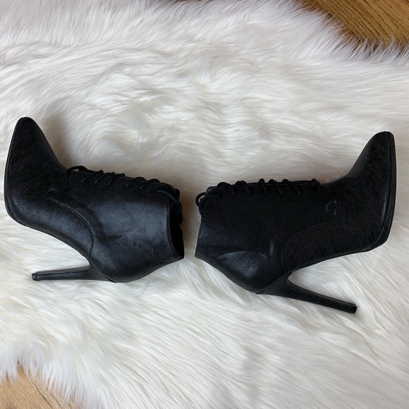 Qupid Lace-up Stiletto Bootie - Picture 5 of 8